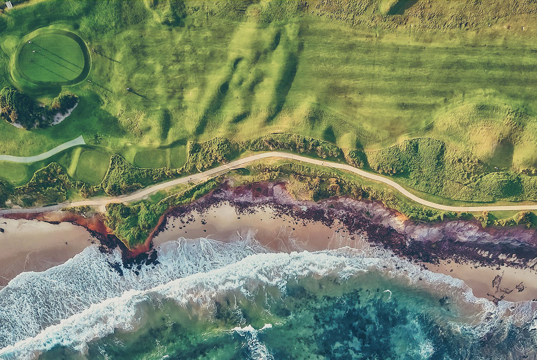 Vue aérienne Golf de Biarritz