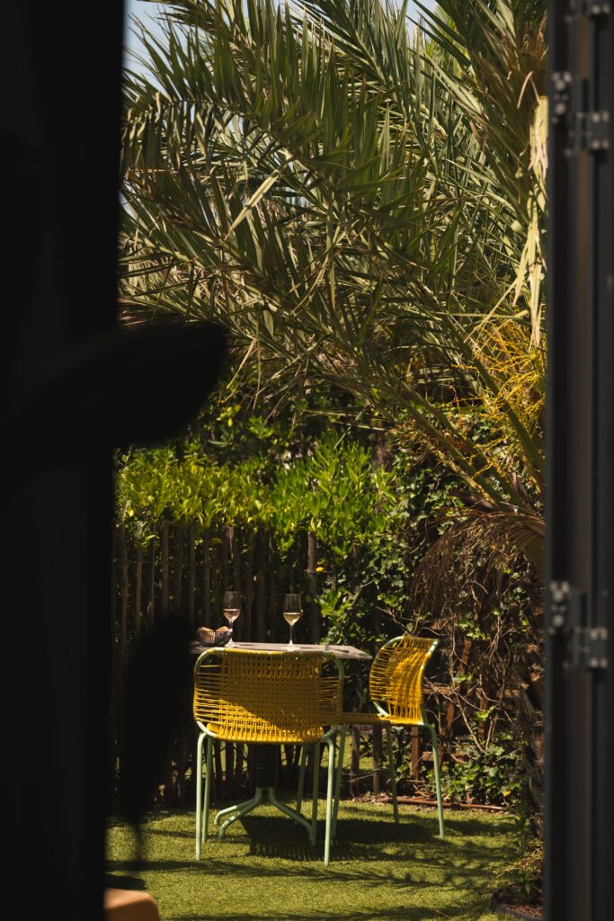 Terrasse jardin Le Garage Biarritz