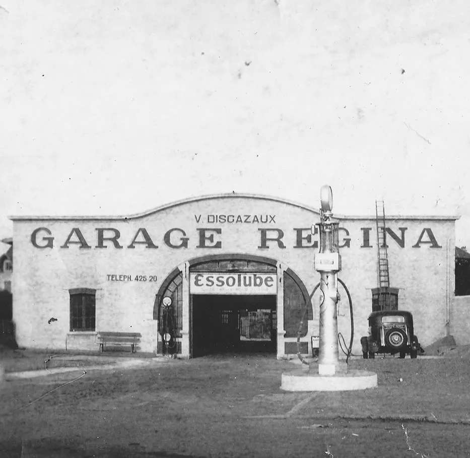 Le Garage Regina à l'époque à Biarritz
